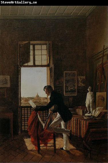 Jean Alaux L'Atelier de Picot a la Villa Medicis